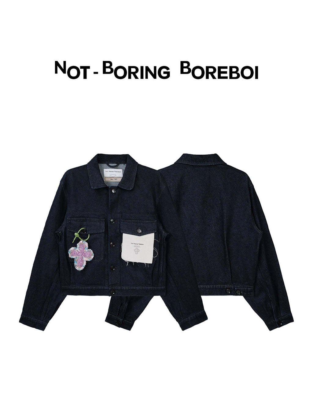 Unisex Indigo Denim Jacket – Loose-Fit, Cropped Outerwear for Spring