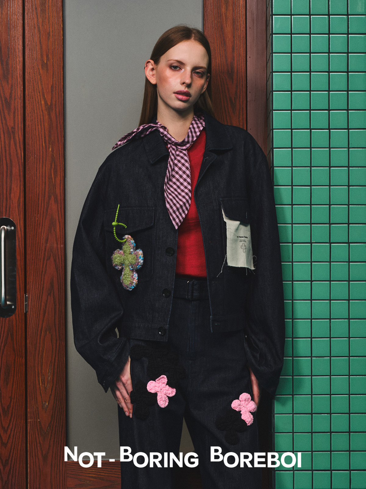 Unisex Indigo Denim Jacket – Loose-Fit, Cropped Outerwear for Spring