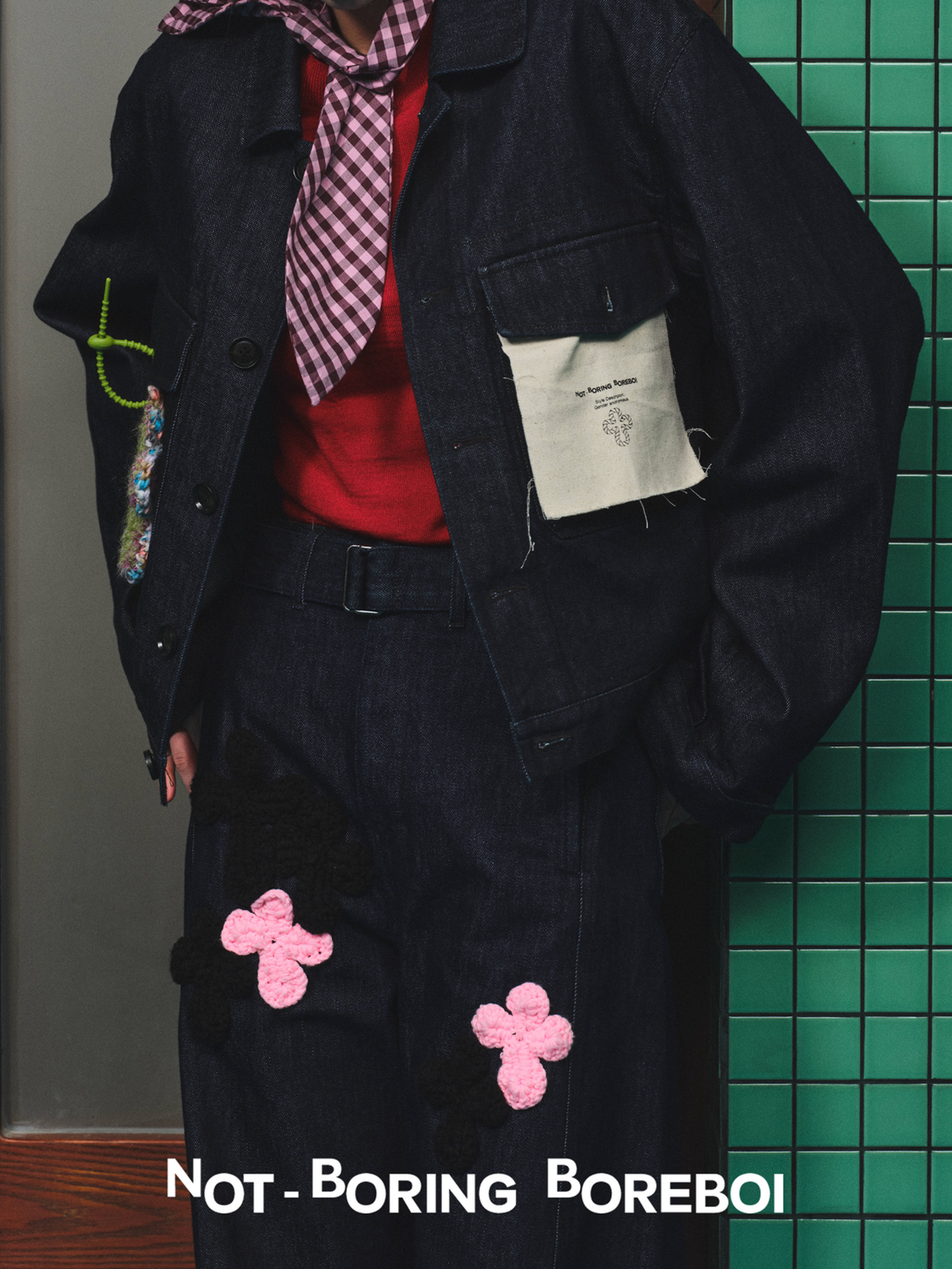 Unisex Indigo Denim Jacket – Loose-Fit, Cropped Outerwear for Spring