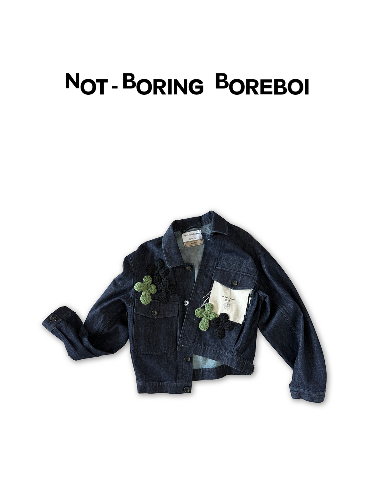 Unisex Indigo Denim Jacket – Loose-Fit, Cropped Outerwear for Spring