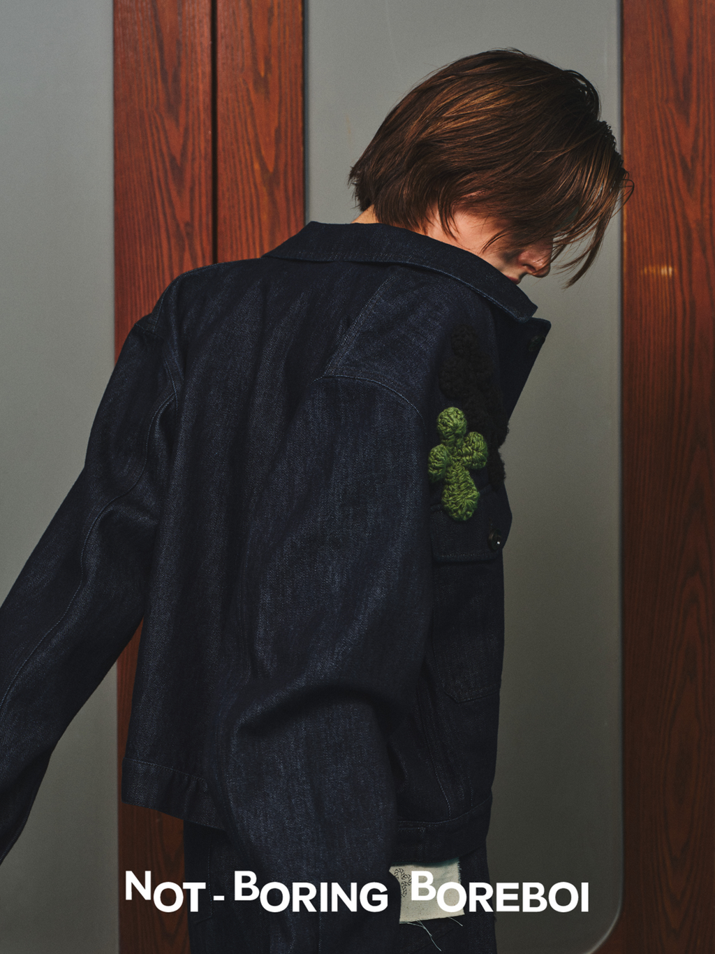 Unisex Indigo Denim Jacket – Loose-Fit, Cropped Outerwear for Spring