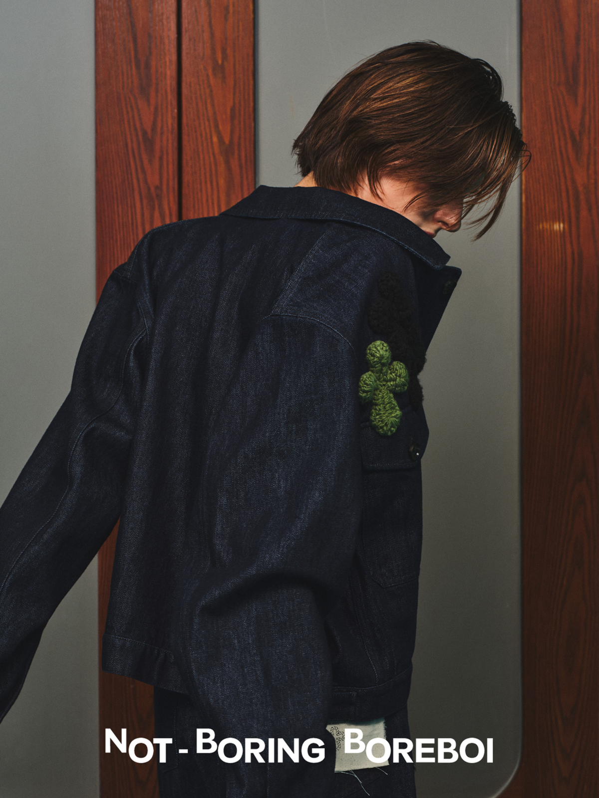 Unisex Indigo Denim Jacket – Loose-Fit, Cropped Outerwear for Spring