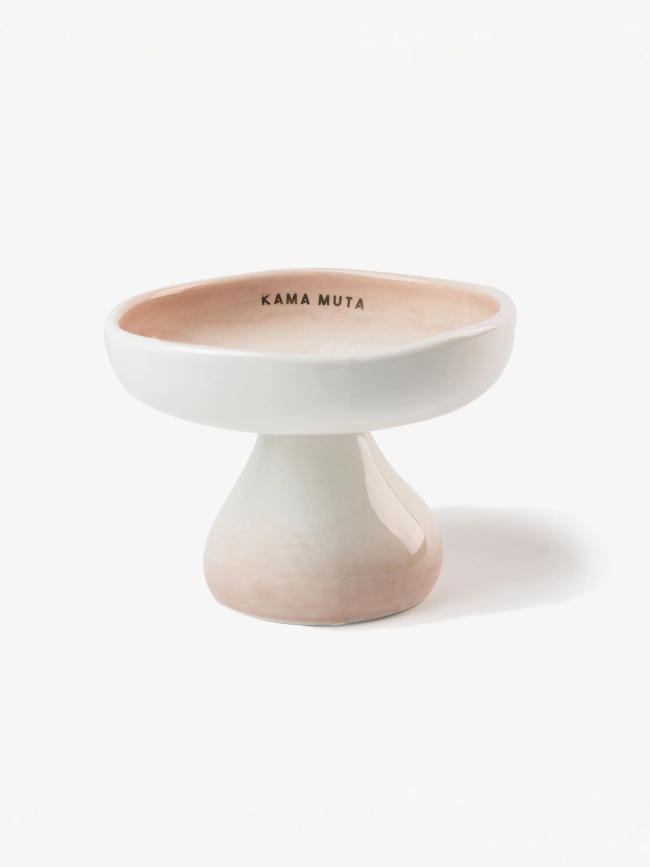 Kama Muta Mushroom Bowl Ceramic Elevated Bowl