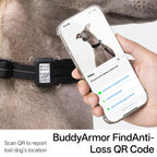 Buddy Armor Ultra-Comfort Fluffy Collar(QR)&Leash Set