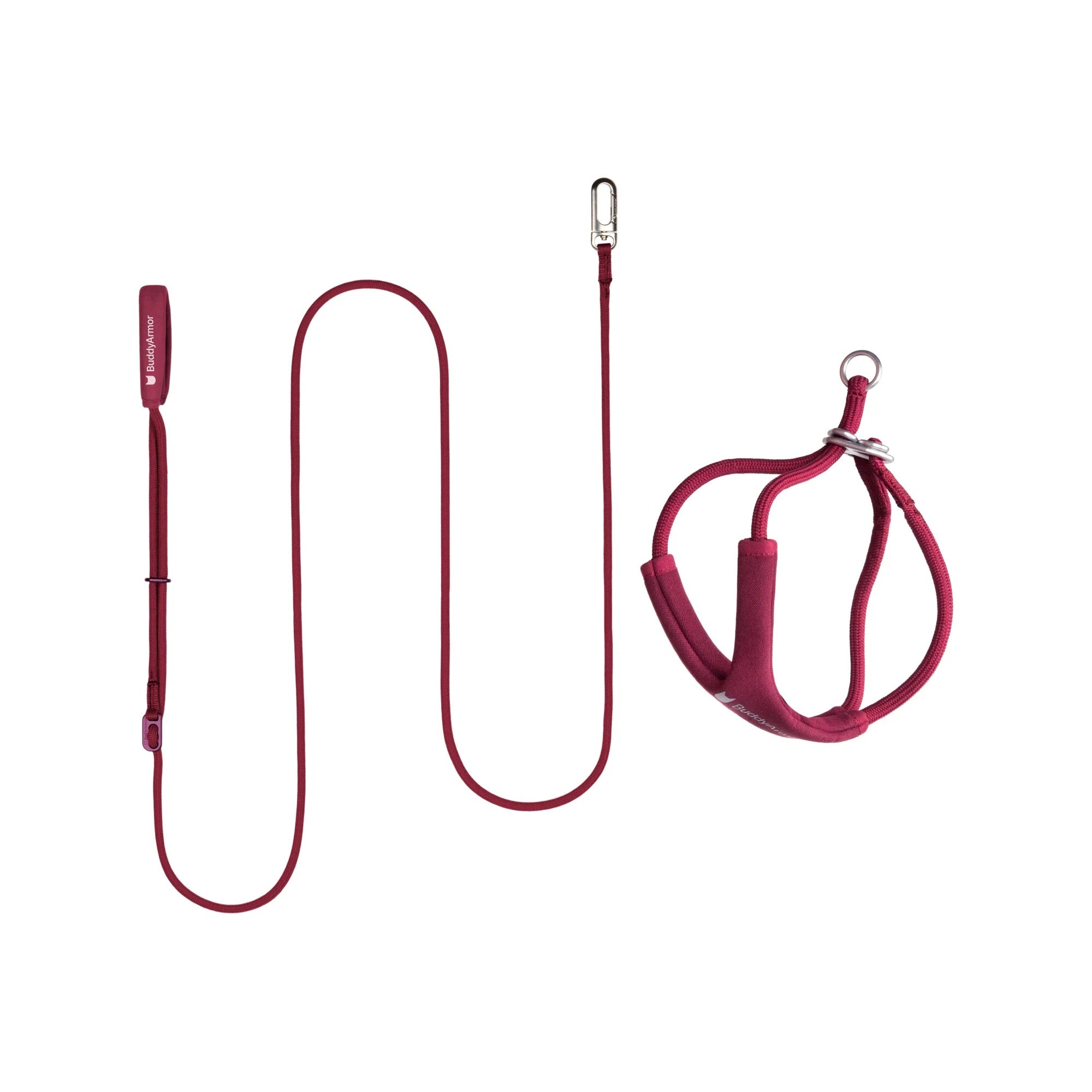 Buddy Armor Escape-Proof Y-Harness and Leash Set
