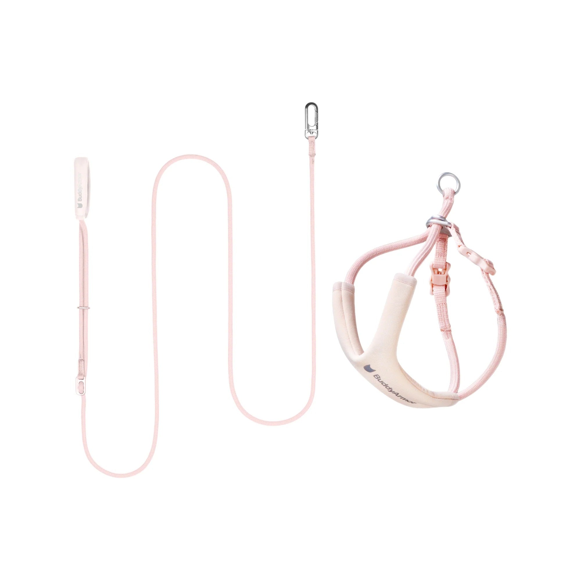 Buddy Armor Escape-Proof Y-Harness and Leash Set