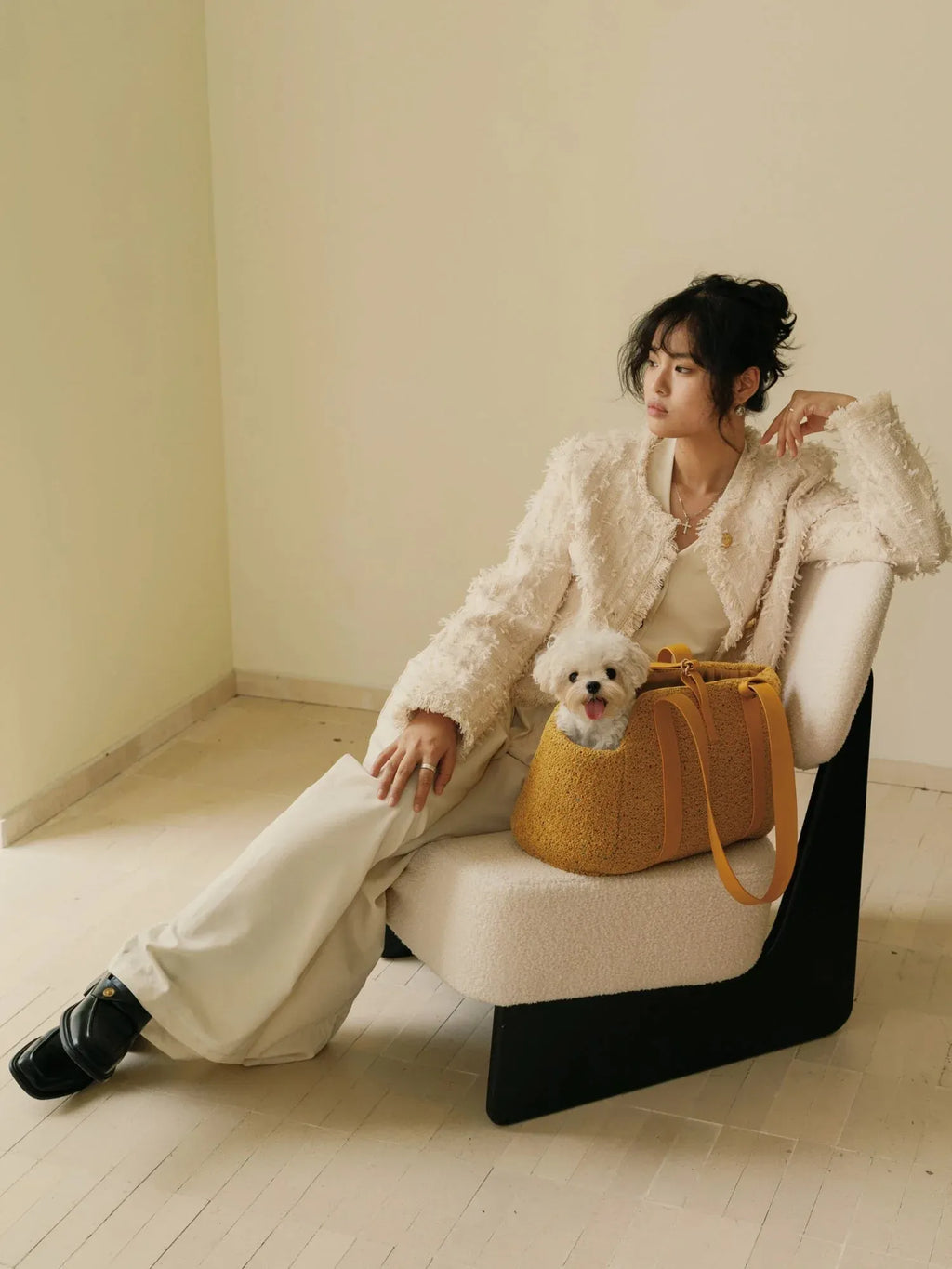 Kama Muta Mini Tweed Pet Tote Bag Winter Pet Carrier