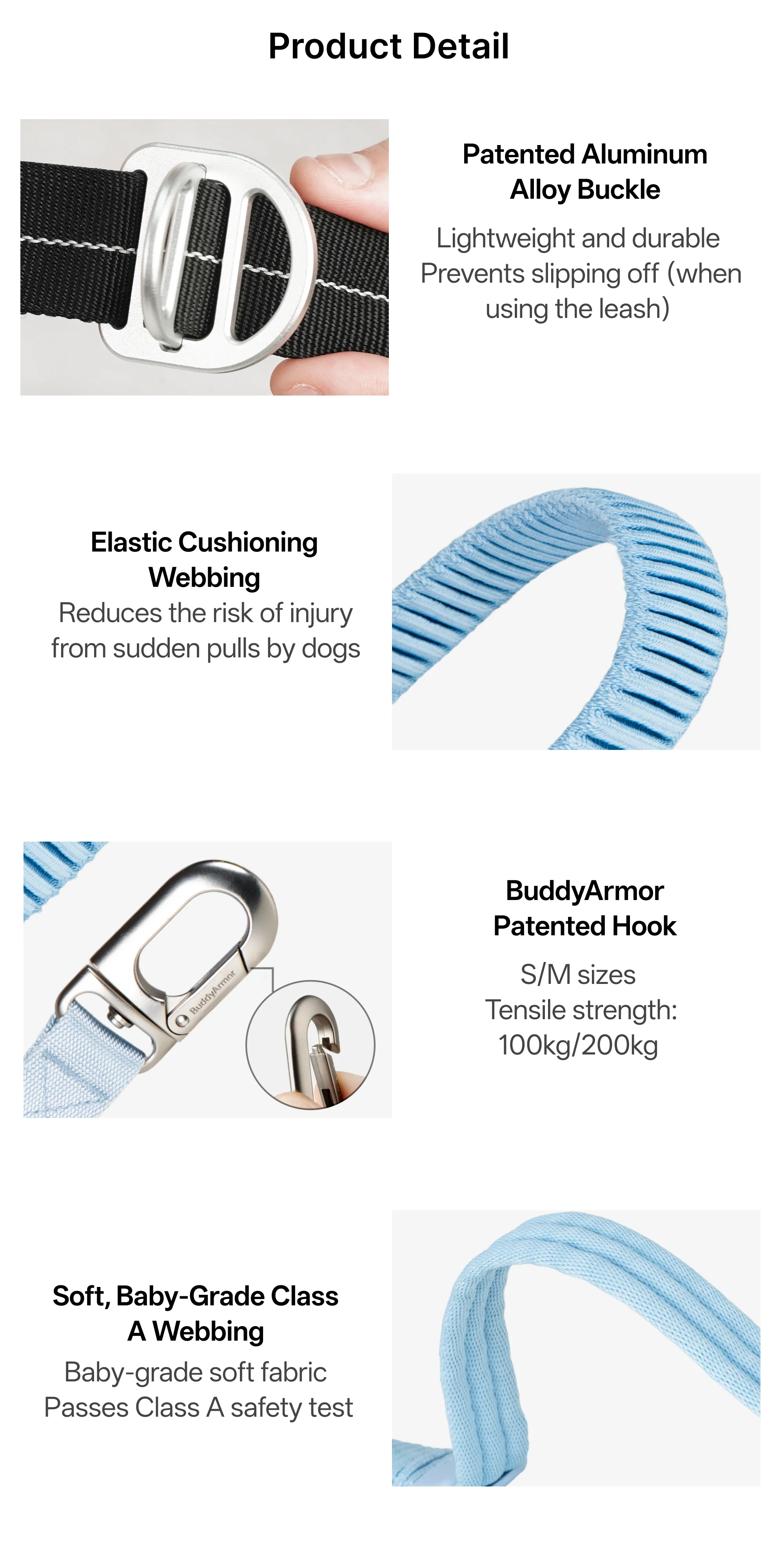 Buddy Armor Ultra-Comfort Fluffy Collar(QR)&Leash Set
