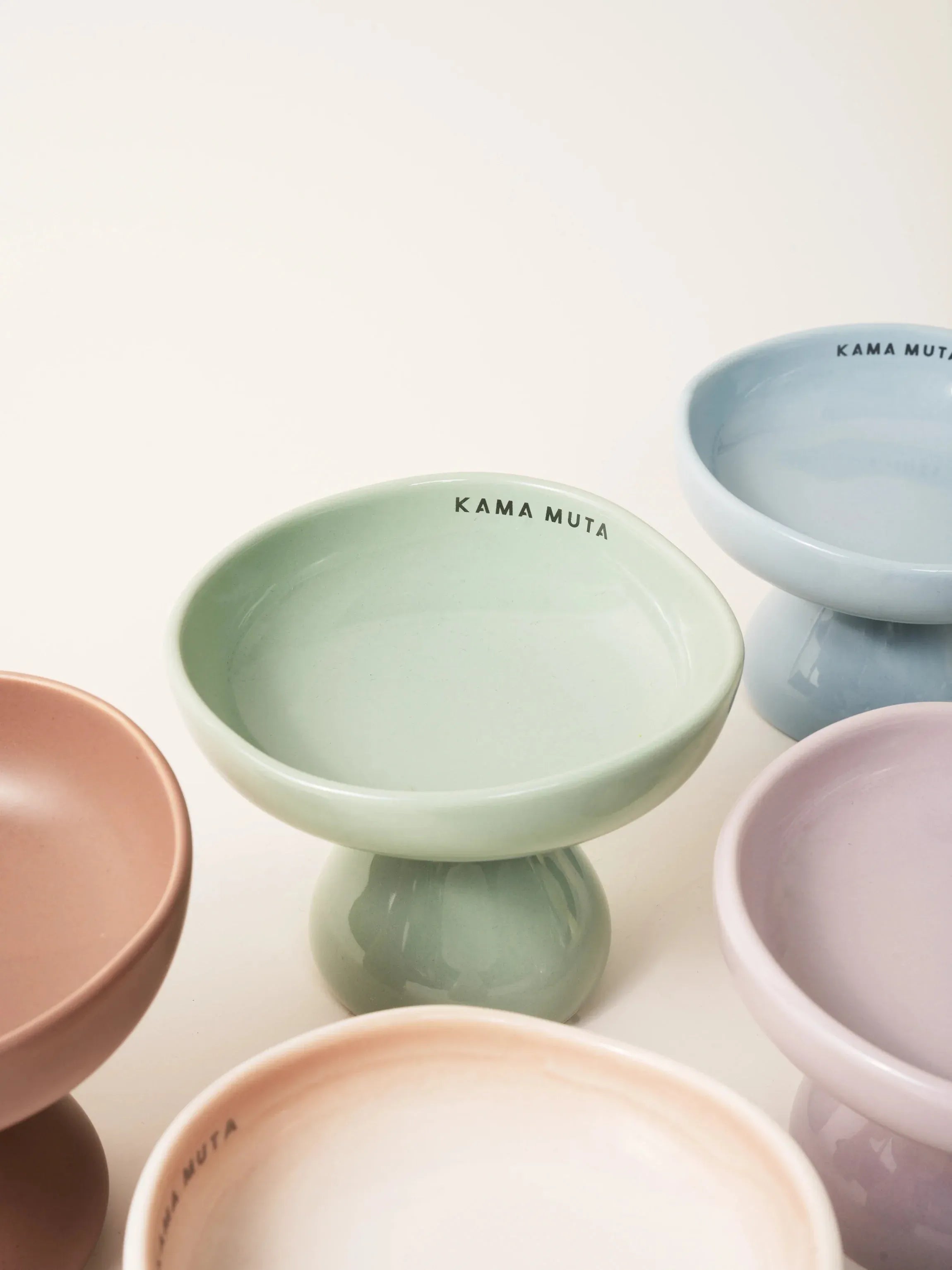 Kama Muta Mushroom Bowl Ceramic Elevated Bowl