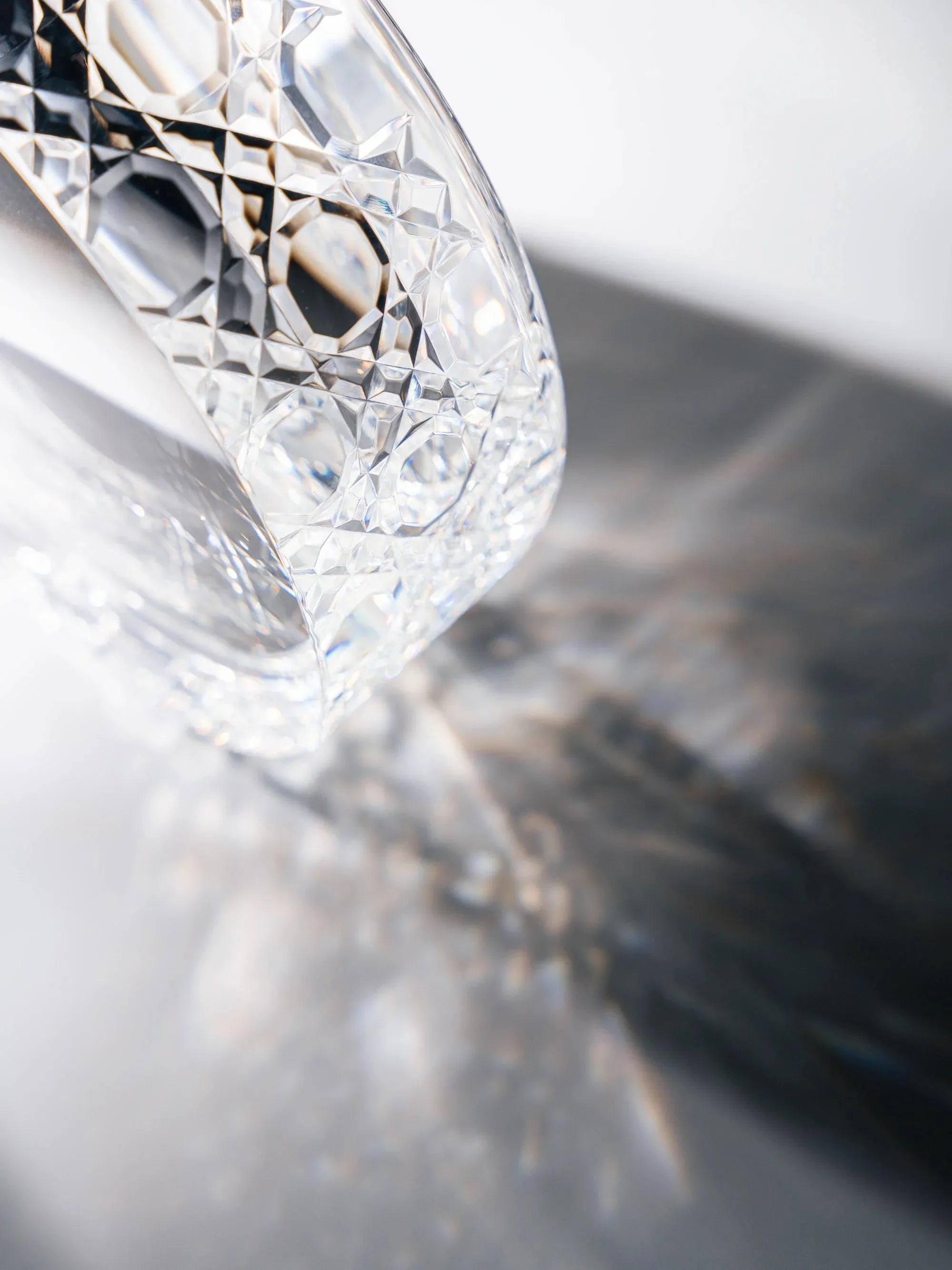 Kama Muta Pet Crystal Bowl Handcrafted Edo Kiriko
