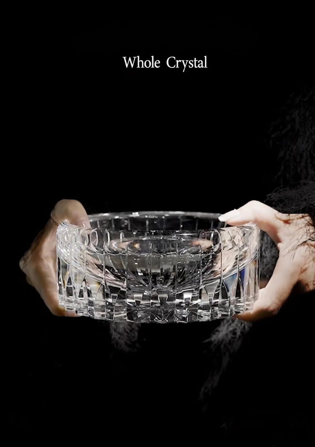 Kama Muta Pet Crystal Bowl Handcrafted Edo Kiriko
