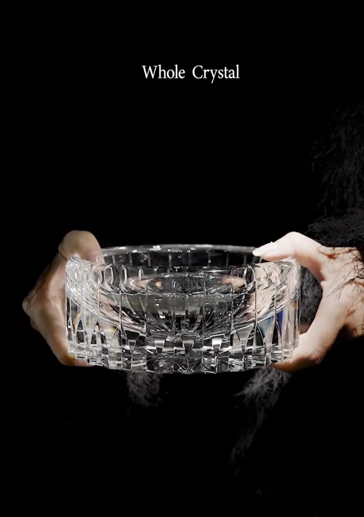 Kama Muta Pet Crystal Bowl Handcrafted Edo Kiriko