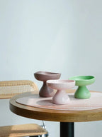 Kama Muta Mushroom Bowl Ceramic Elevated Bowl