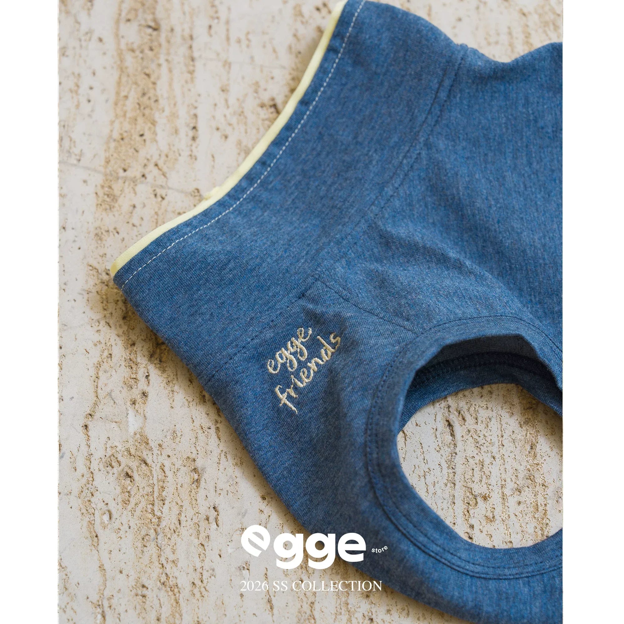 Egge Cooling Antibacterial Embroidered Cotton Vest