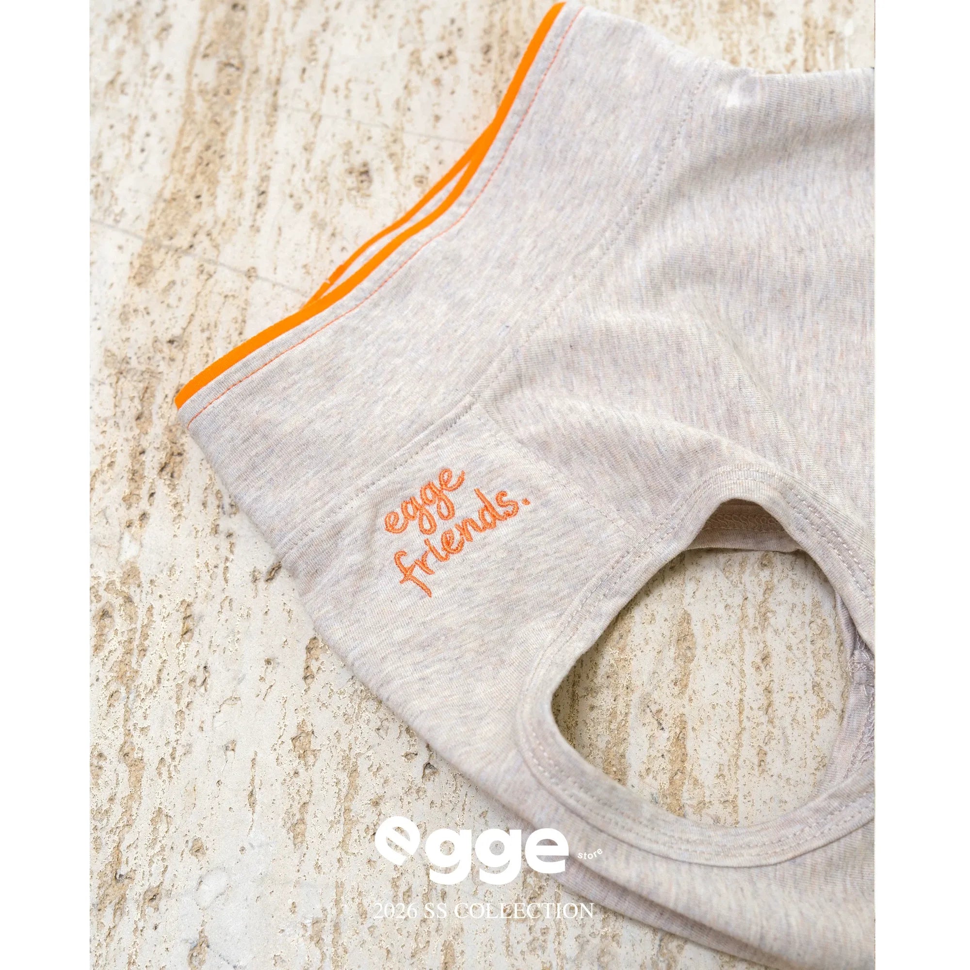 Egge Cooling Antibacterial Embroidered Cotton Vest